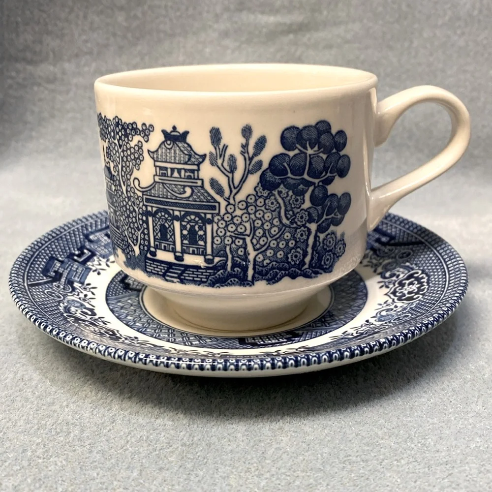 Blue Willow Churchill Coffee Cup Made in England